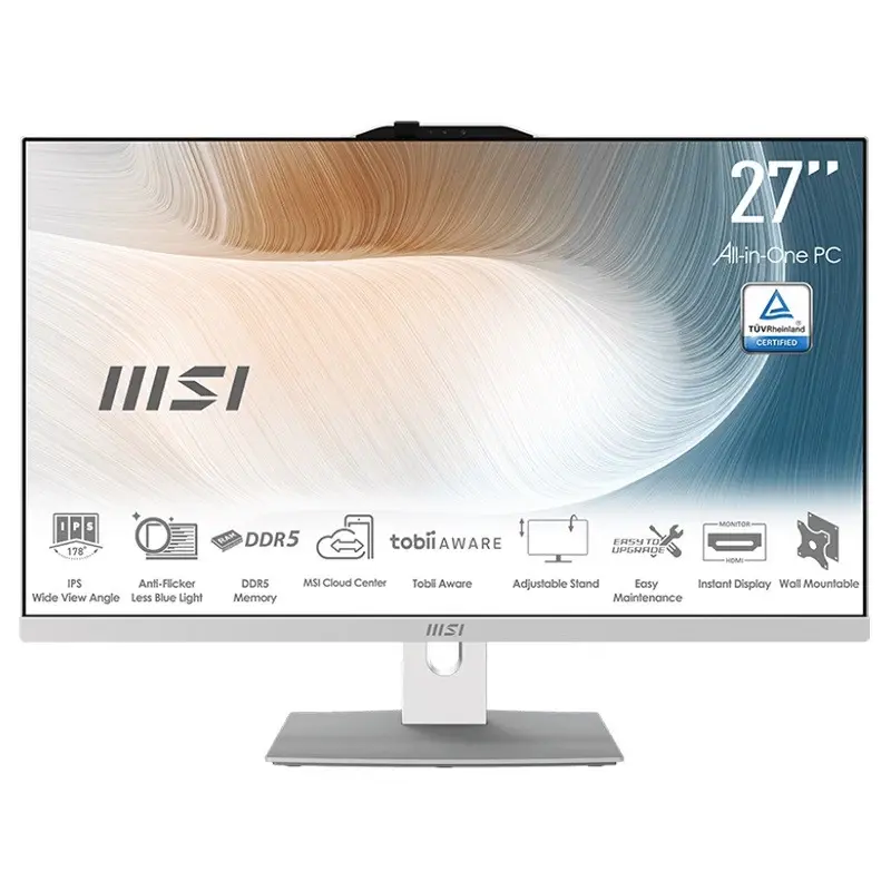 کامپیوتر همه کاره 27 اینچ ام اس آی مدل AM272P 1M CORE 3 100U 8GB DDR5 500GB rriwns